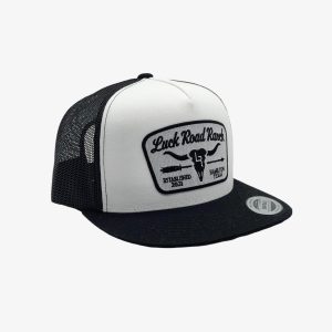 Black Logo Front Sq Mesh Hat