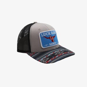 Blue Rectangle Mesh Hat