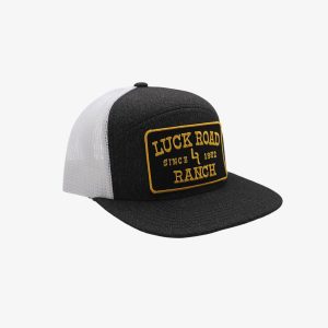 Gold Square Words Mesh Hat