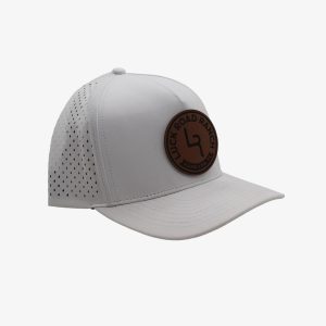 Gold Circle Emblem Perforated Hat