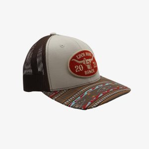Red Oval Mesh Hat