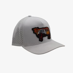 Sunset Bull Words Perforated Hat